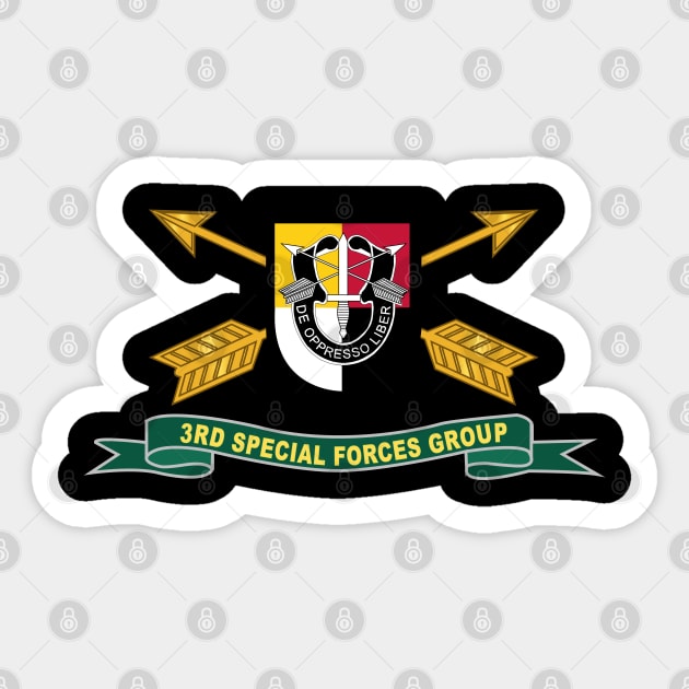 3rd Special Forces Group - Flash w Br - Ribbon X 300 Sticker by twix123844